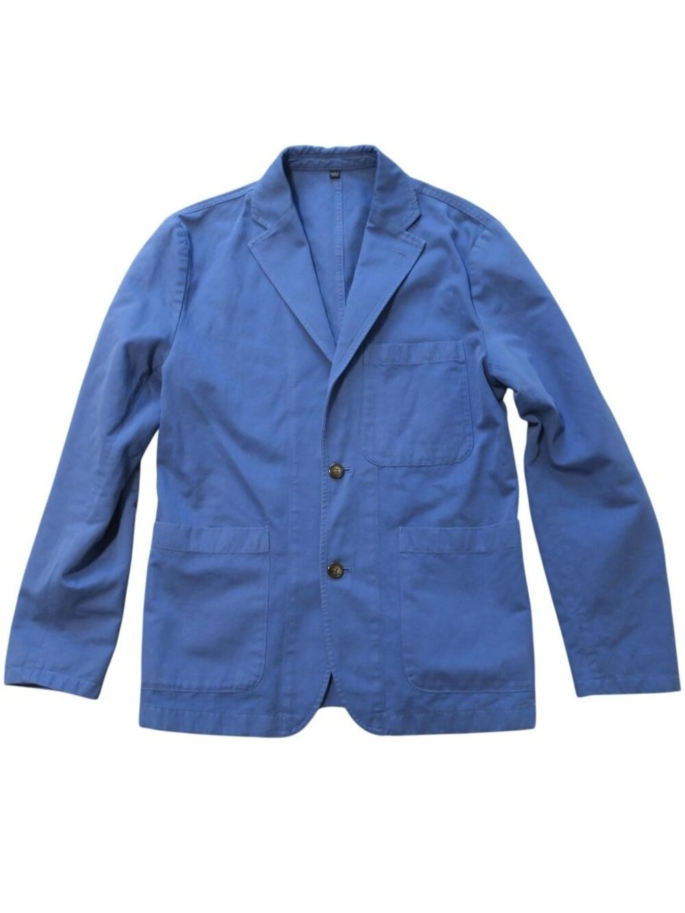 J. Crew $178 Garment Dyed Cotton Linen Suit Jacket AX270 Blue Men's 36